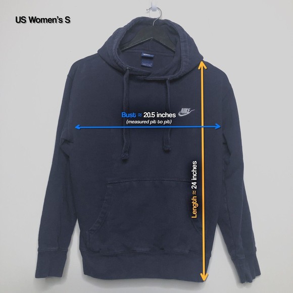 Nike Women's Small Pullover Hoodie, Dark Blue - Picture 2 of 7